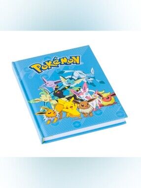 Pokemon Eeveelutions & Pikachu Hard Cover Notebook Silver Buffalo